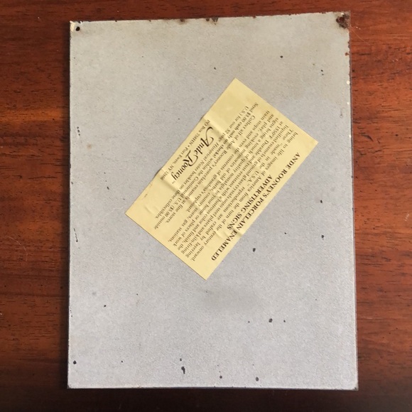 ANDE ROONEY Vintage Victorian Porcelain Enameled Santa Claus Sign - Picture 2 of 5